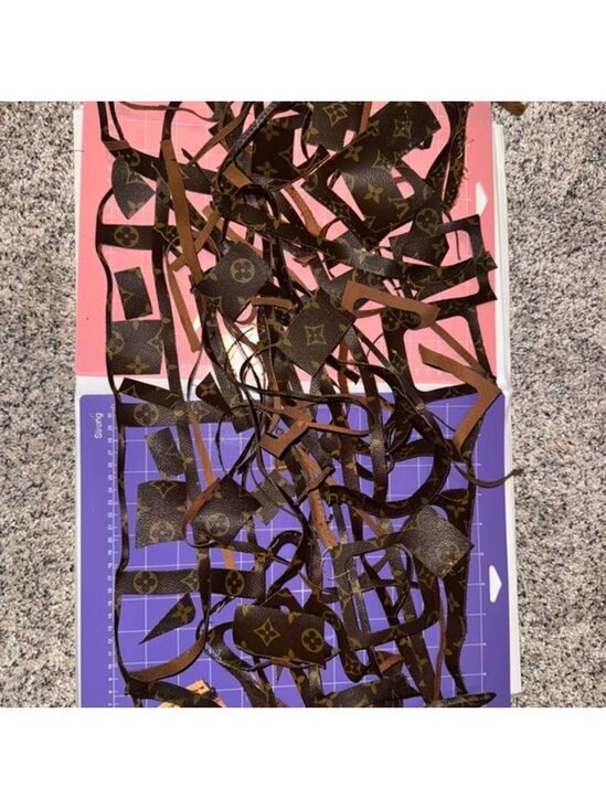 Louis Vuitton Accessories - Louis Vuitton Brown Monogram Leather Scrap Pieces bundle 5